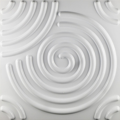 현대 3D PVC 벽면은 1.36 Kg/Sqm 매트 백색 색깔 연기 증거를 무겁게 합니다